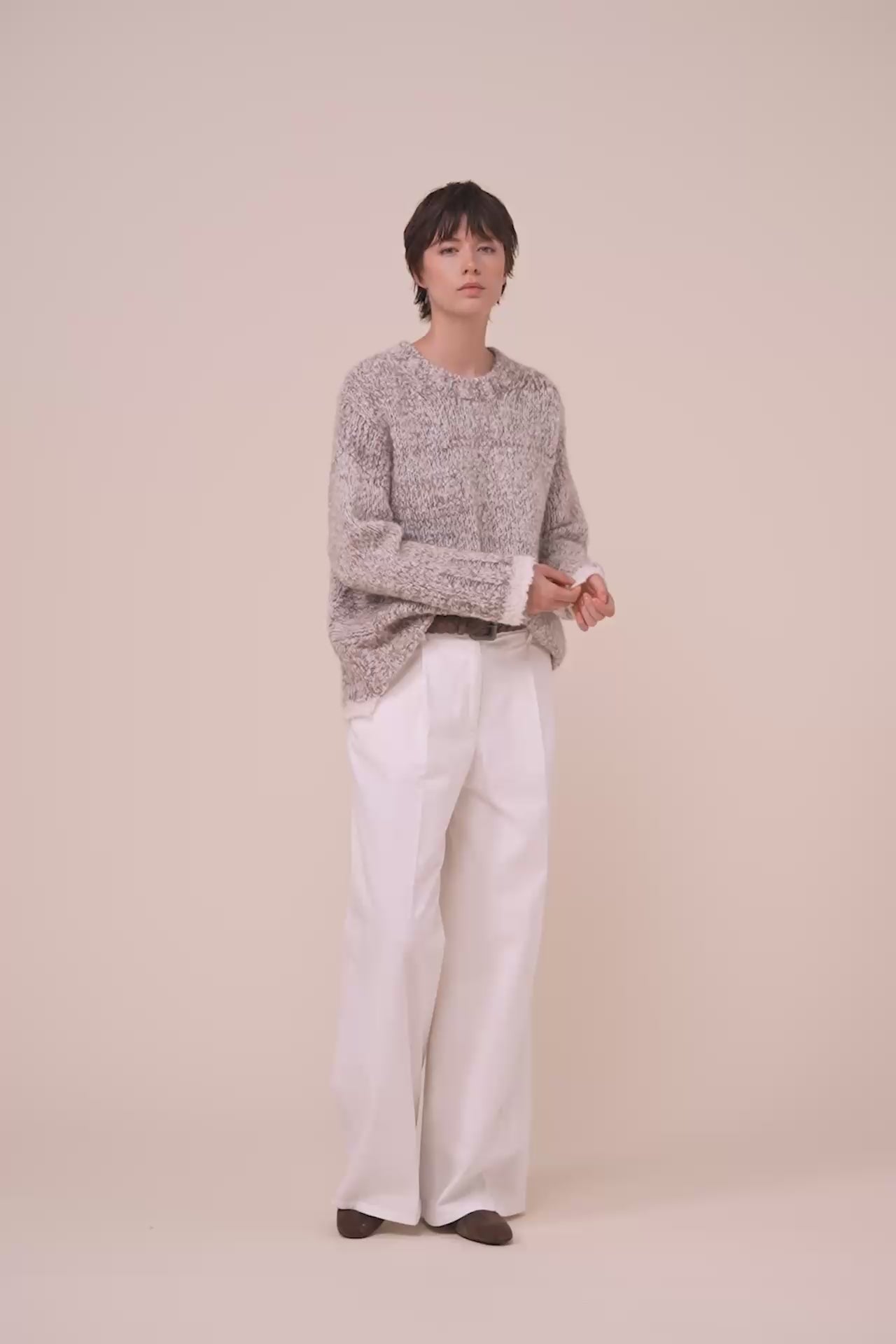 Gala girocollo soft plush in lana e mohair - ROPEMELANGE