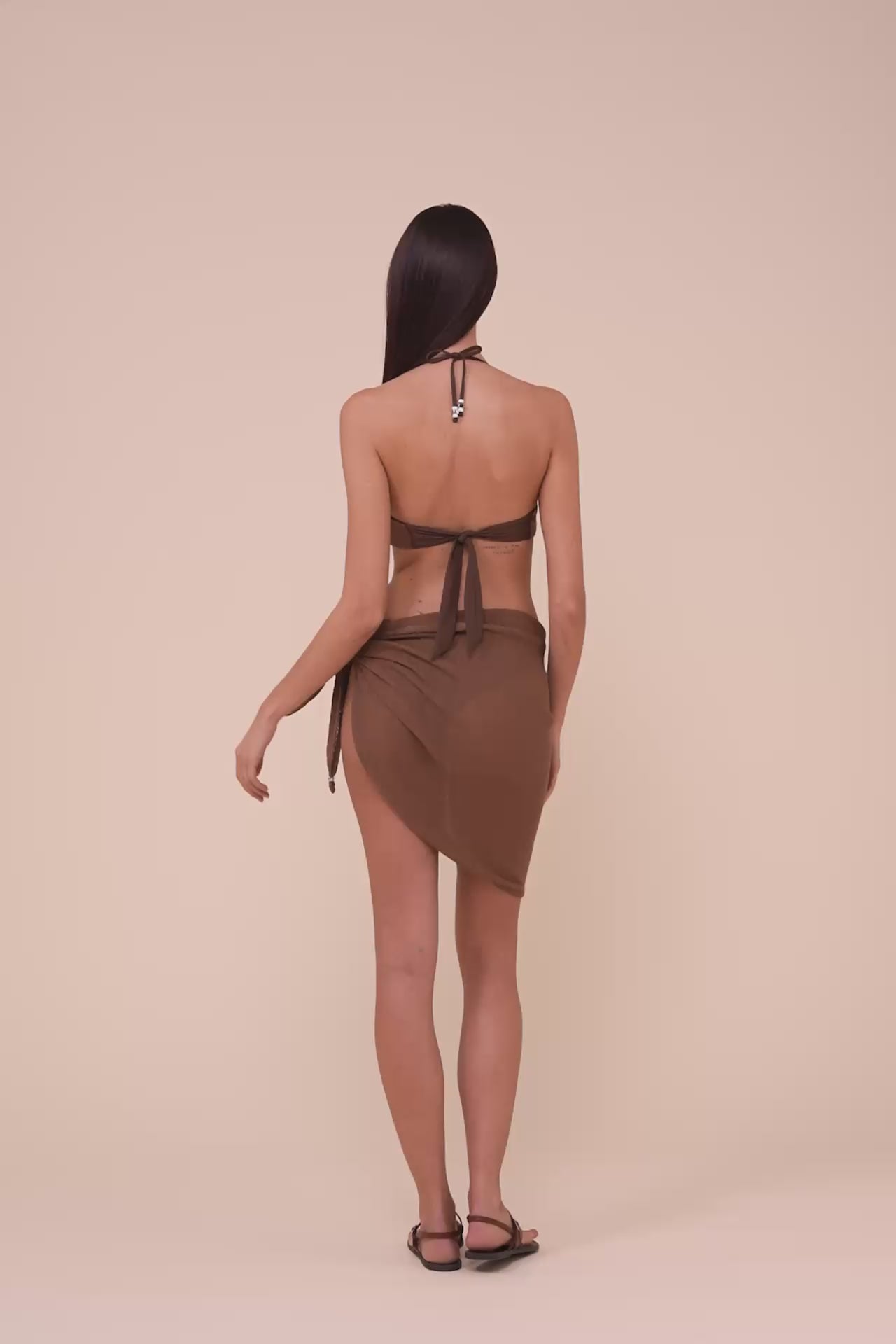 Spotorno pareo in maglia Ebulis - SIENNA