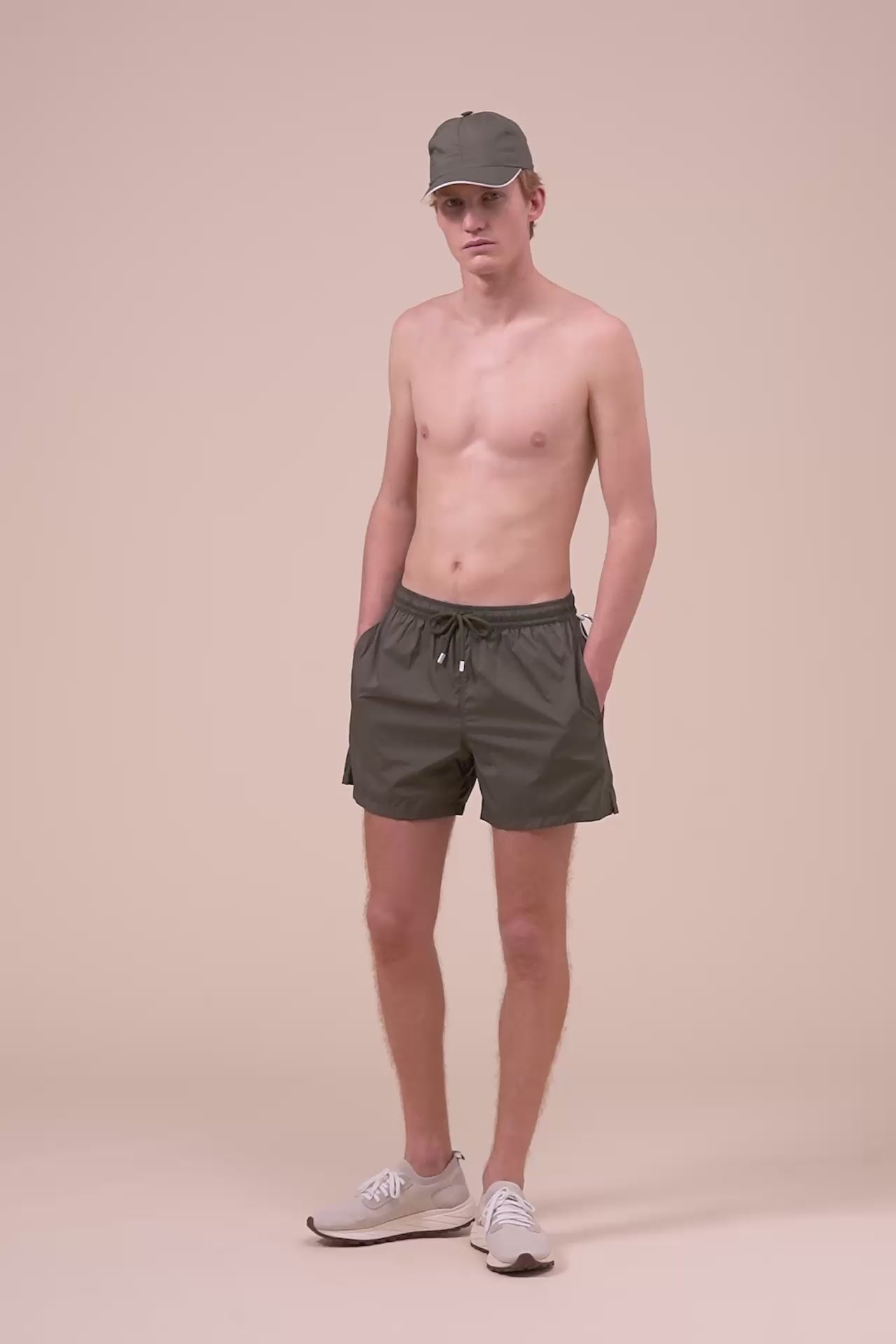 Madeira - The Iconic Swim Trunk - Solid Iconic Colors - DARKOLIVEGREEN