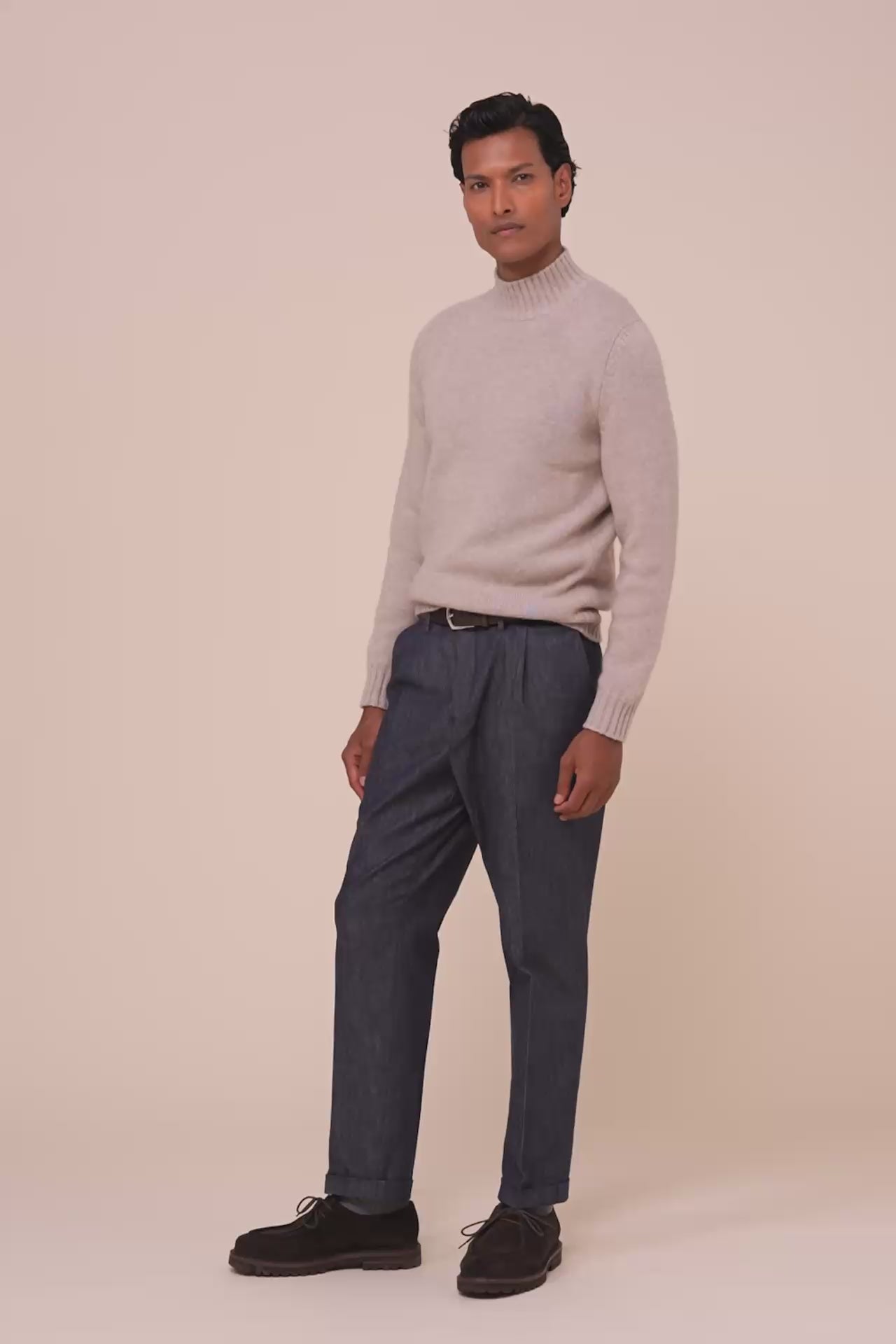 Lord pantaloni a gamba dritta in Denim Stretch - STORM