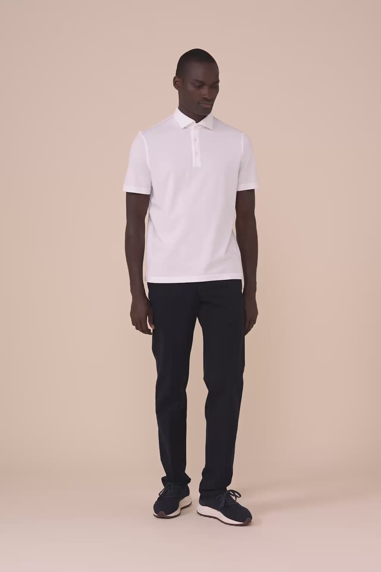 Zero Organic Cotton Short Sleeve Polo Shirt in iconic colors - WHITE