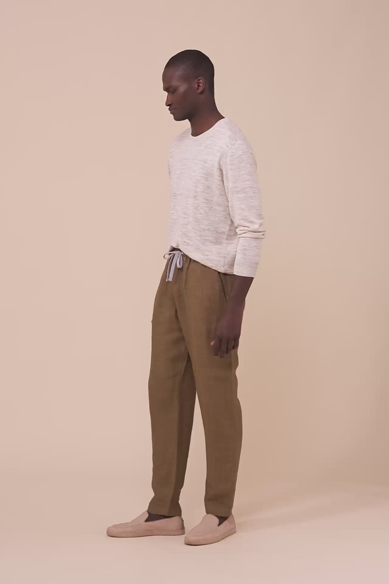 Bonifacio pantaloni in lino - SPANISHBISTRE