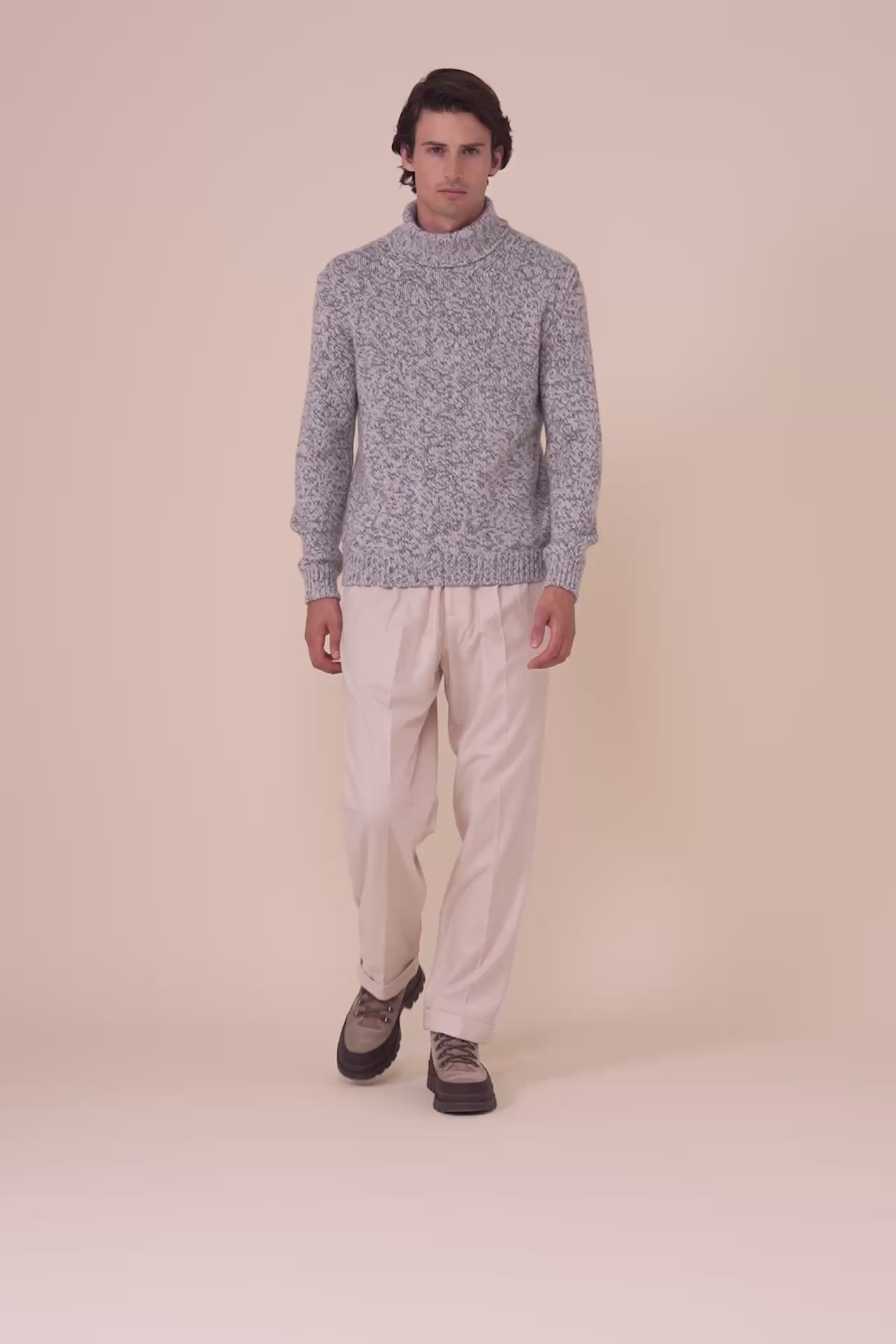 Derby Cashmere Seven Colors Turtleneck - ICE