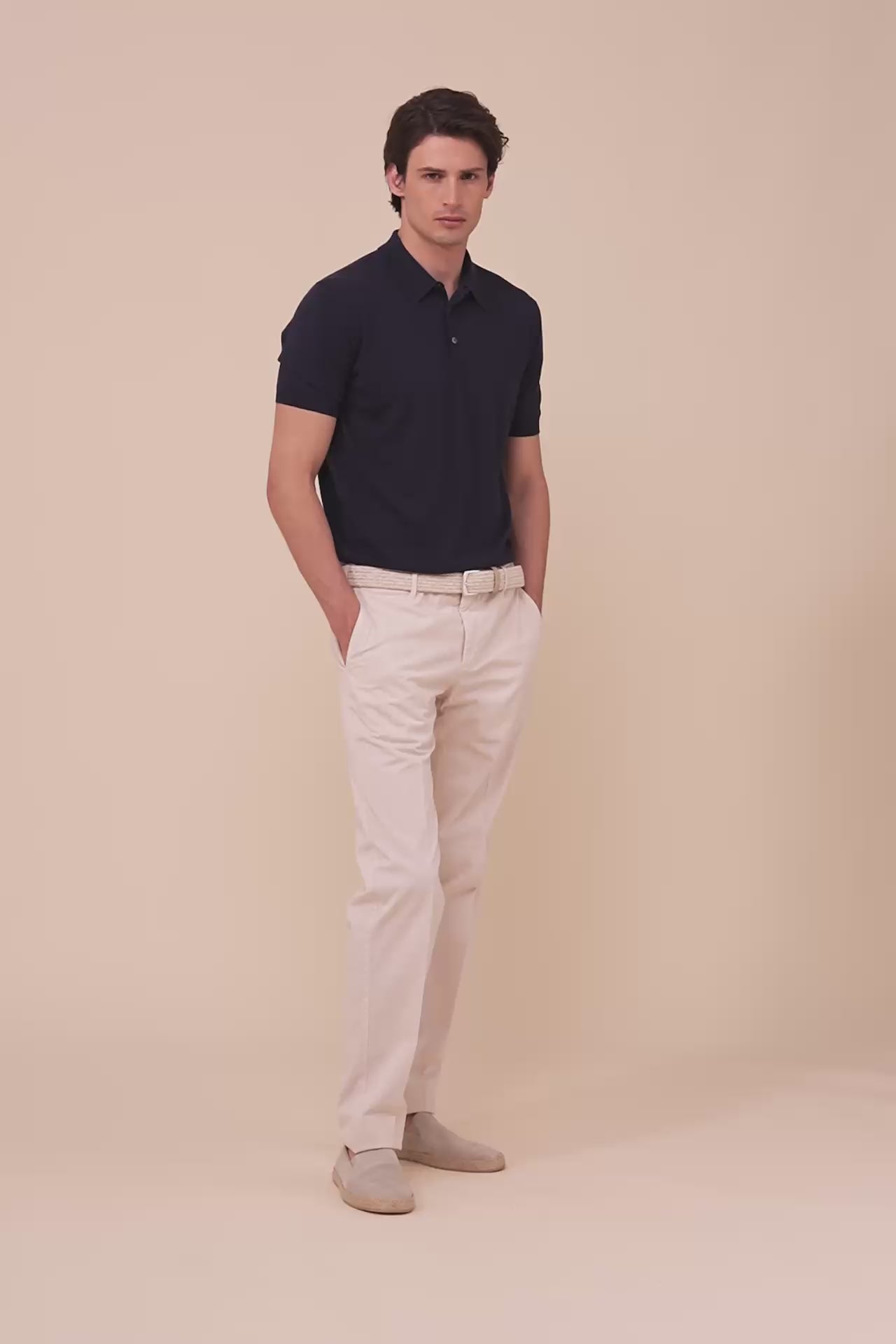 Sportman Helium Wool Knit Polo - MIDNIGHTBLUE