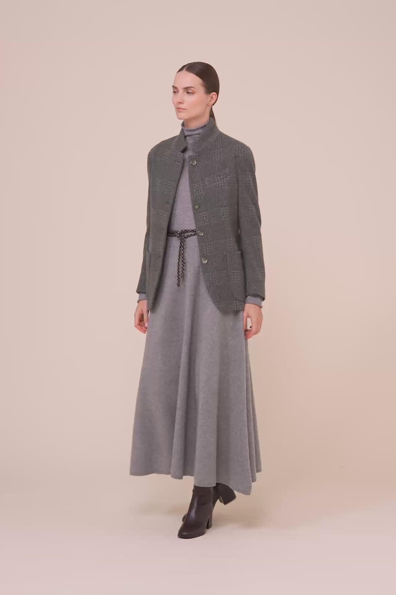 D-Damon blazer in cashmere flanel jacquard - 2/2
