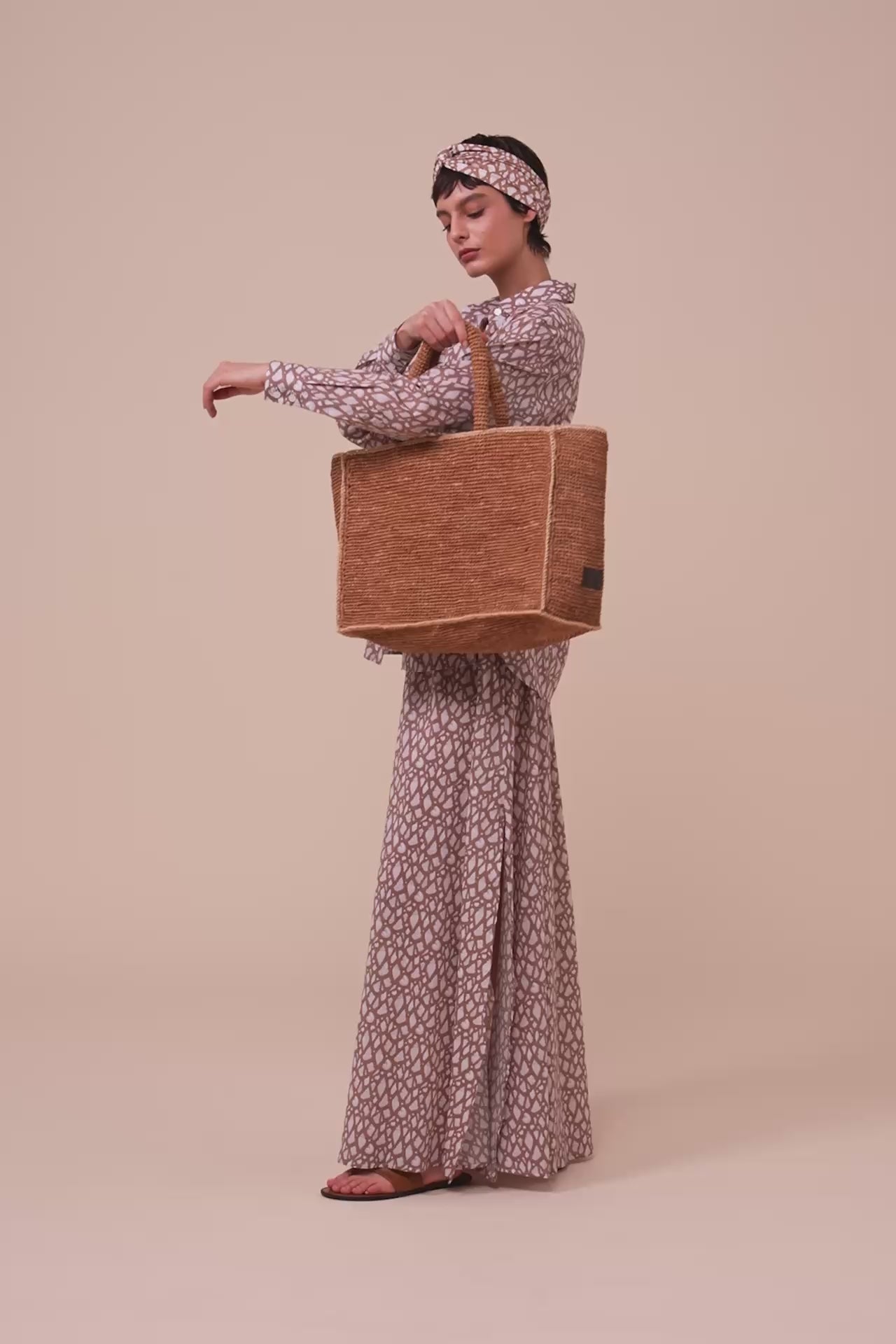 Melissa borsa in rafia - WHEAT