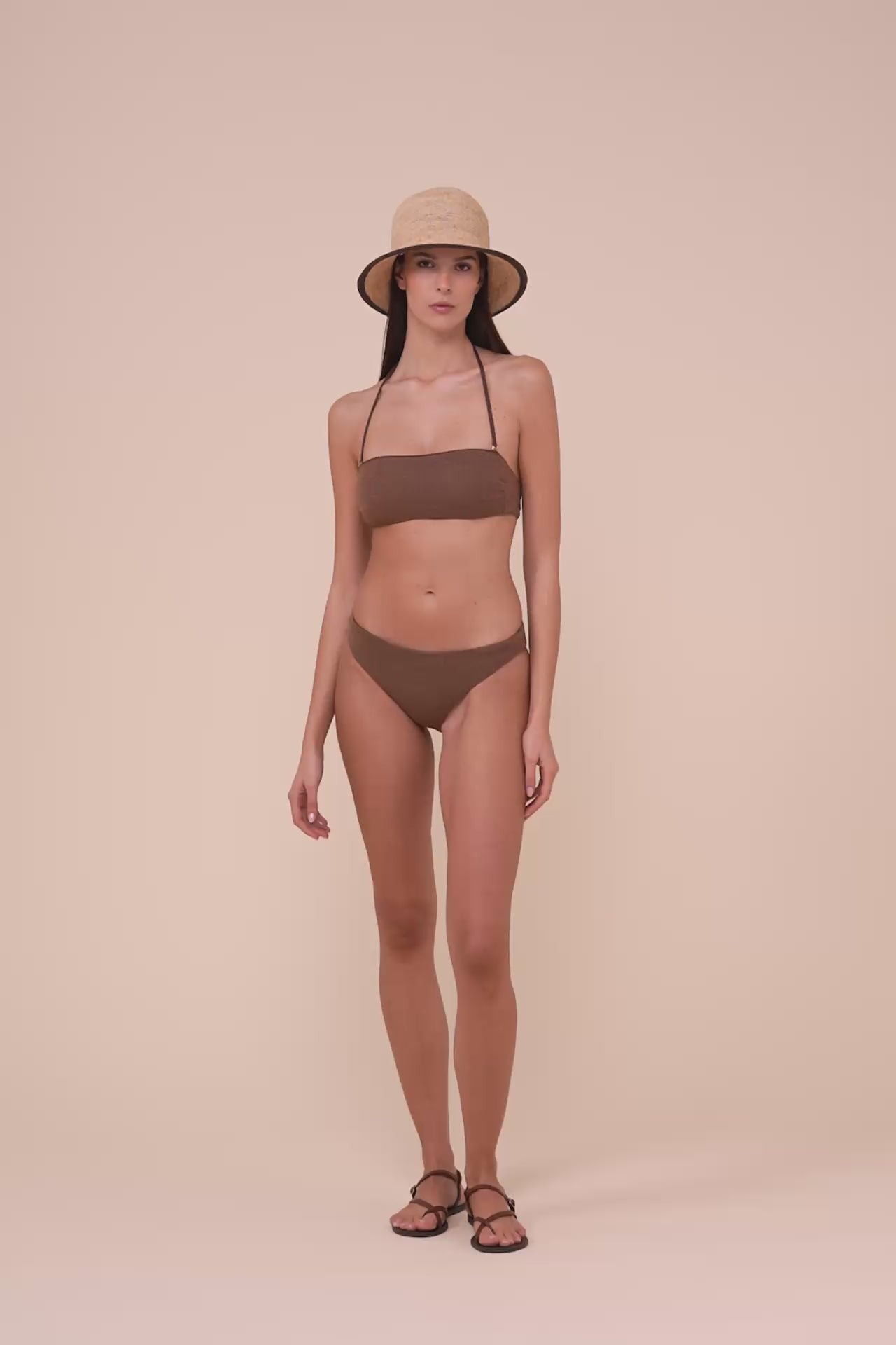 Antelope bikini a fascia in maglia Ebulis - SIENNA