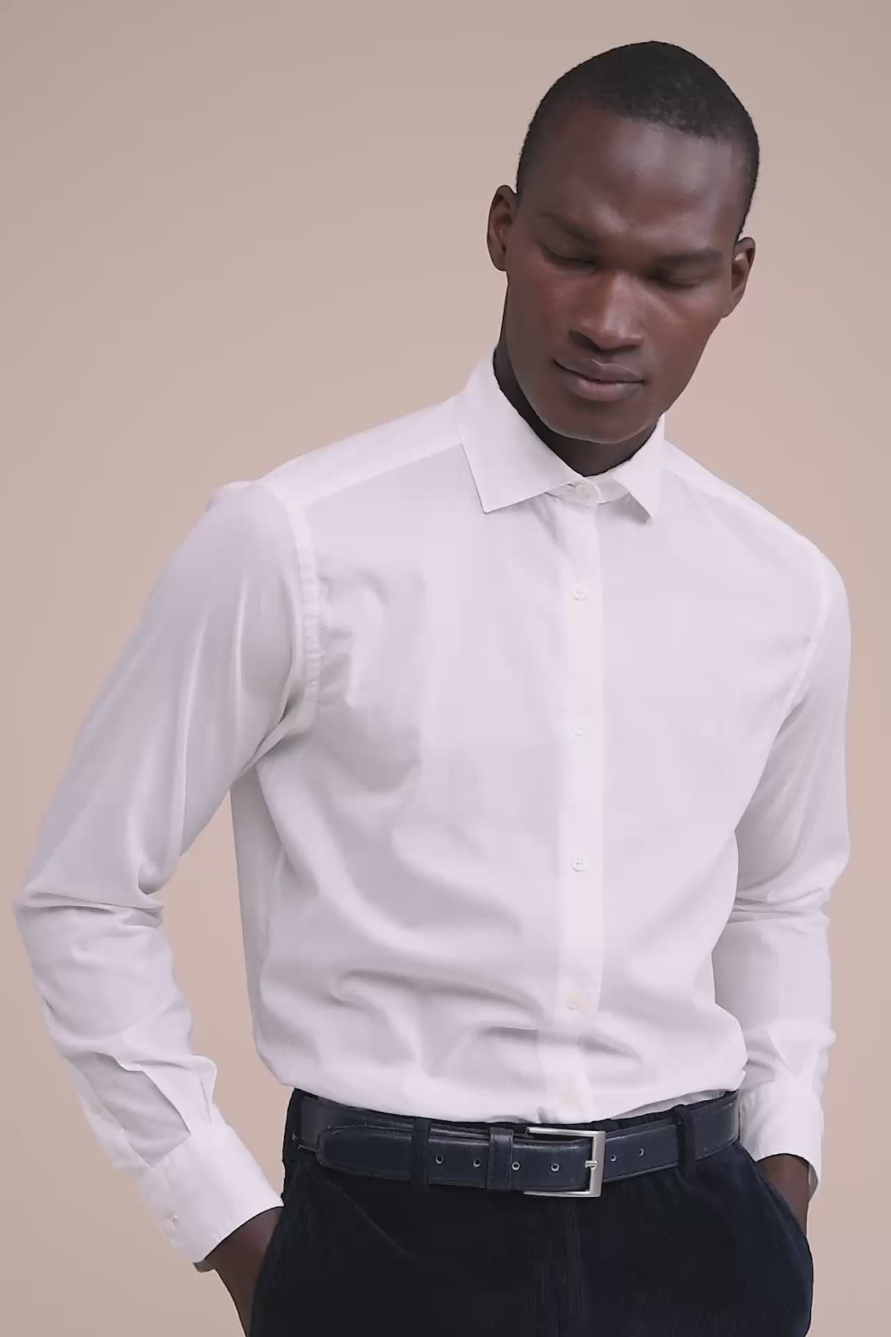 Ninety Cotton Voile Shirt in iconic colors - WHITE