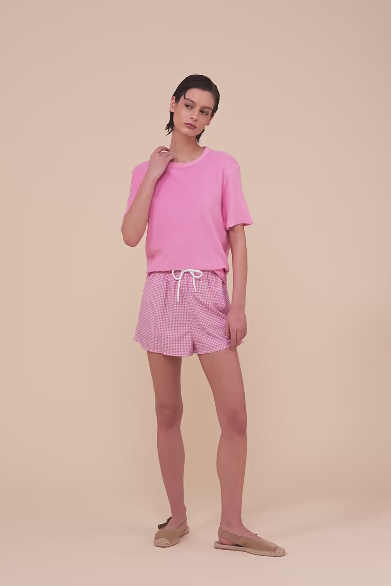 Extreme T-shirt a maniche corte in spugna di cotone - FLAMINGO