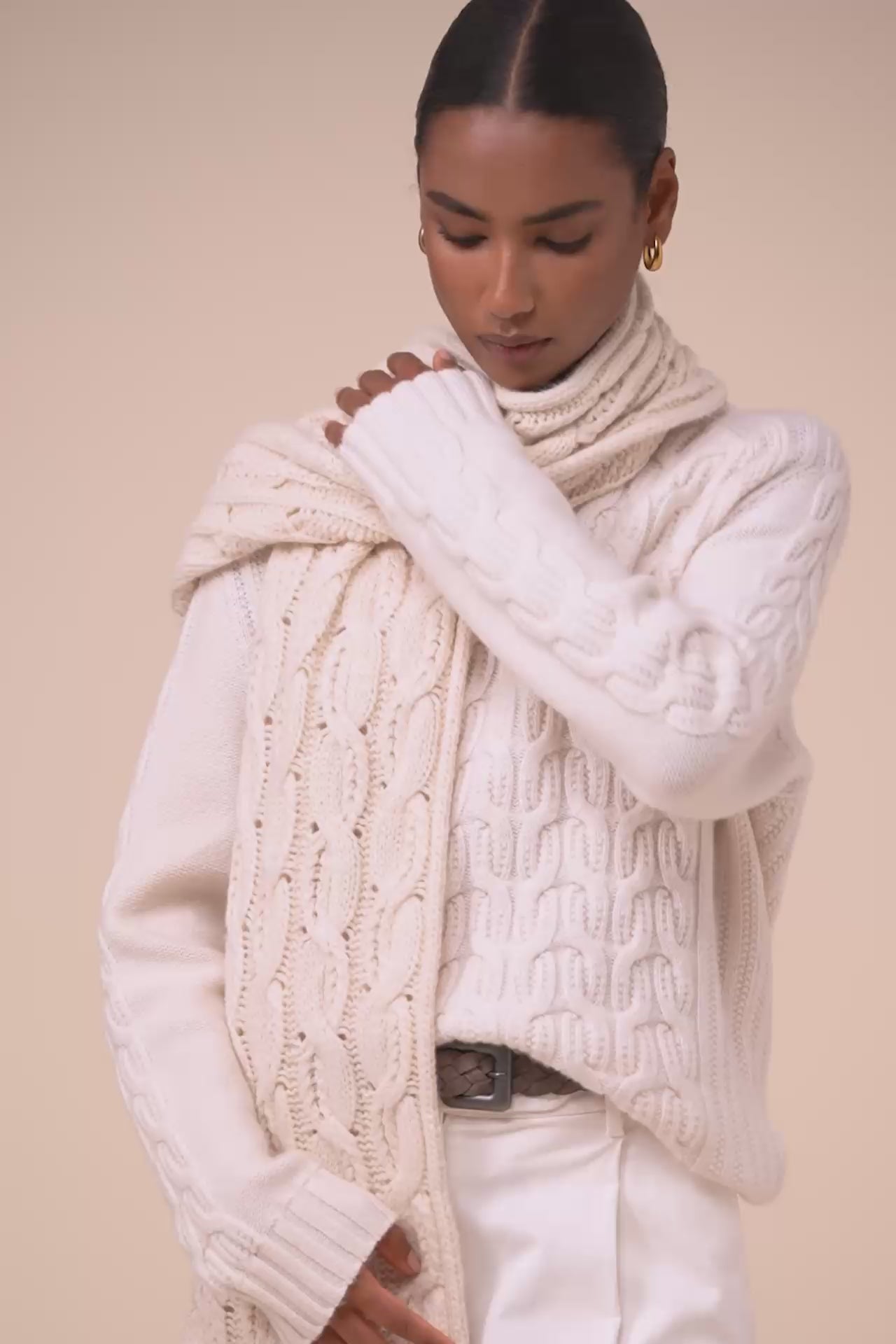 Dona sciarpa in lana Alpalux - ICE