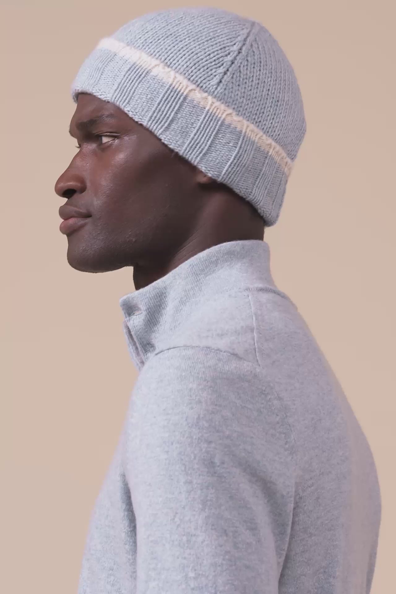 Amigo Cashmere Beanie - Bicolor - WAVEMELANGE