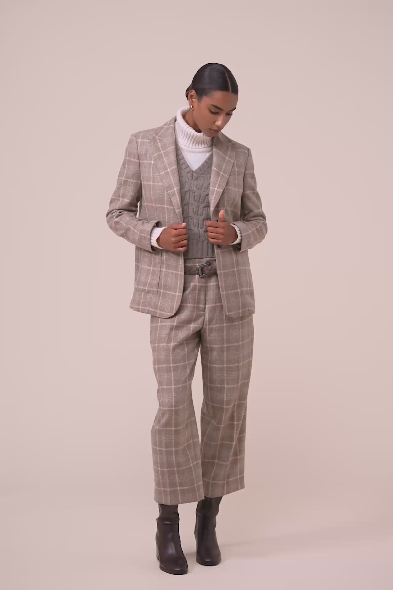 Manolo blazer monopetto in cashmere jack - DUNES