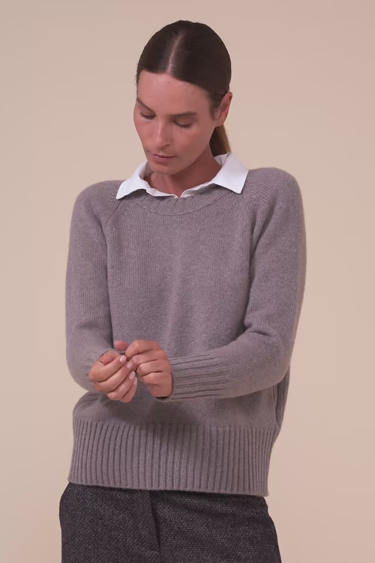 Argentina Edera girocollo in cashmere - MUD