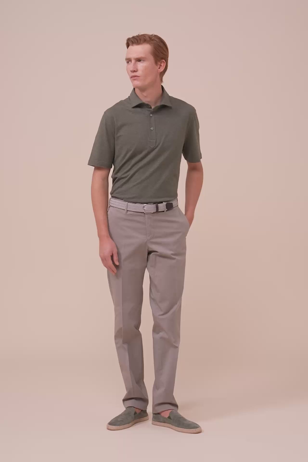 Elastic Signature Belt - GREIGE