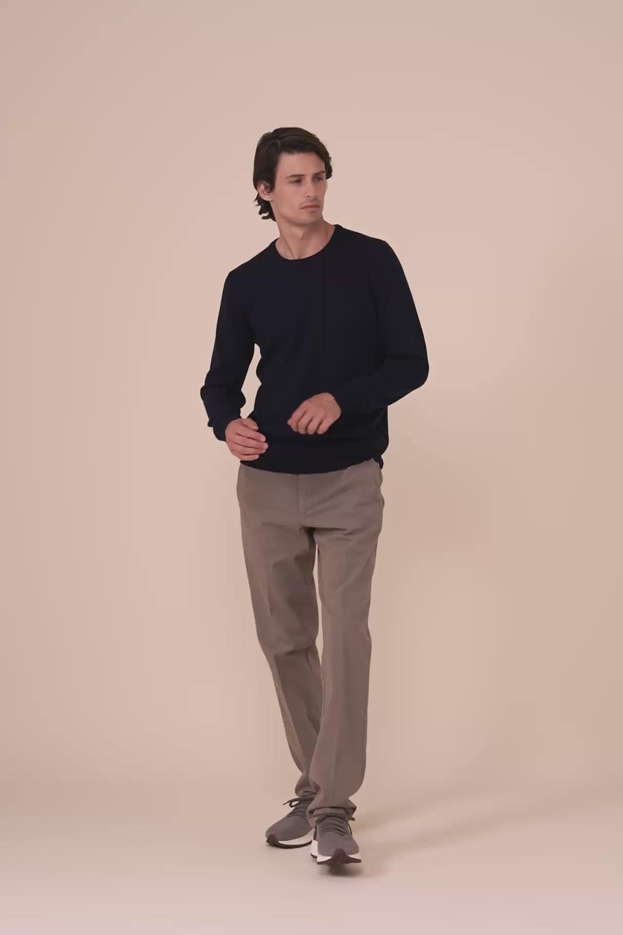 Argentina maglia girocollo in cashmere nei colori iconici - MIDNIGHTBLUE