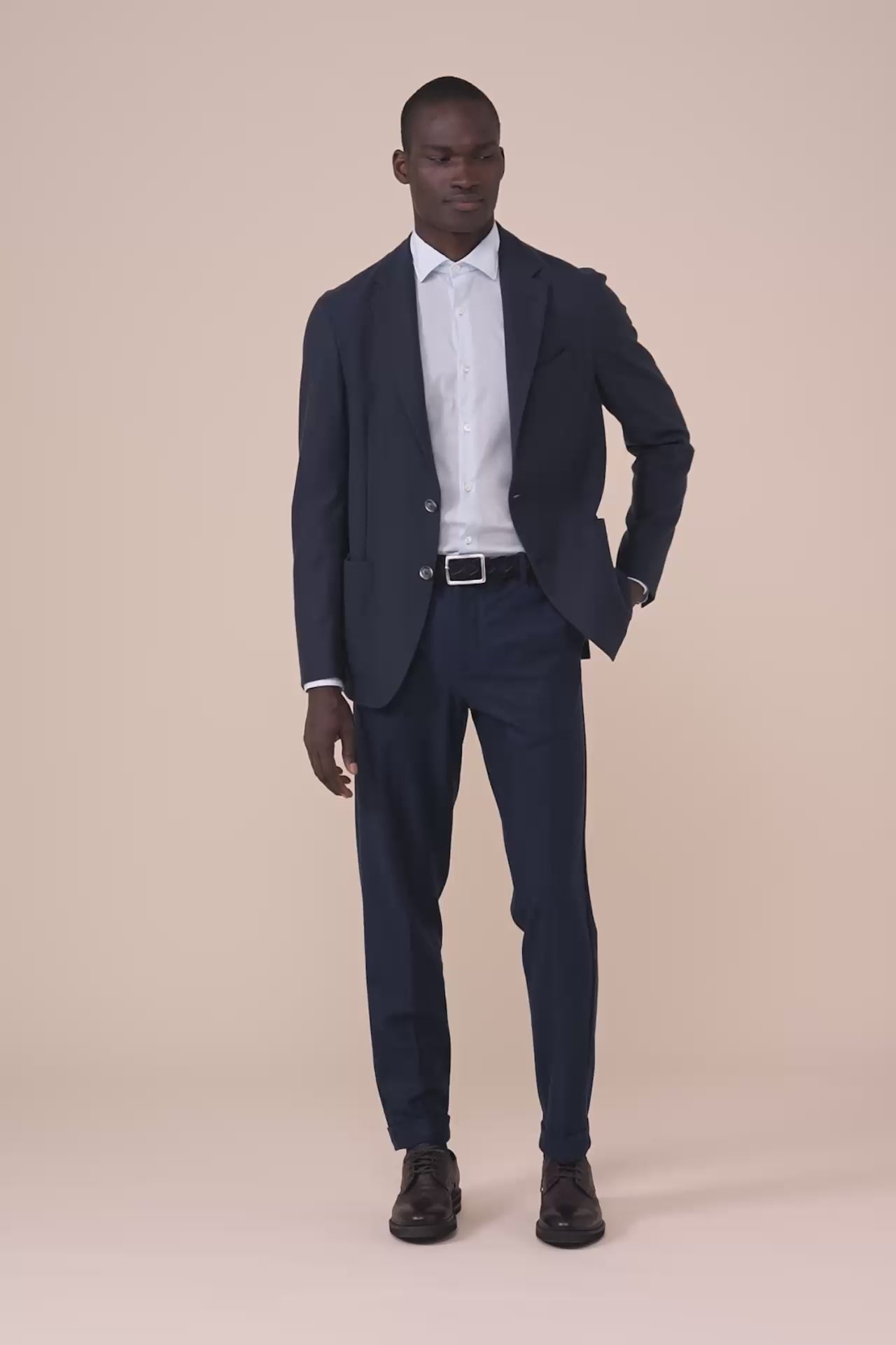 Taylor Cashmere Flanel Single-breast Jacket - STORM