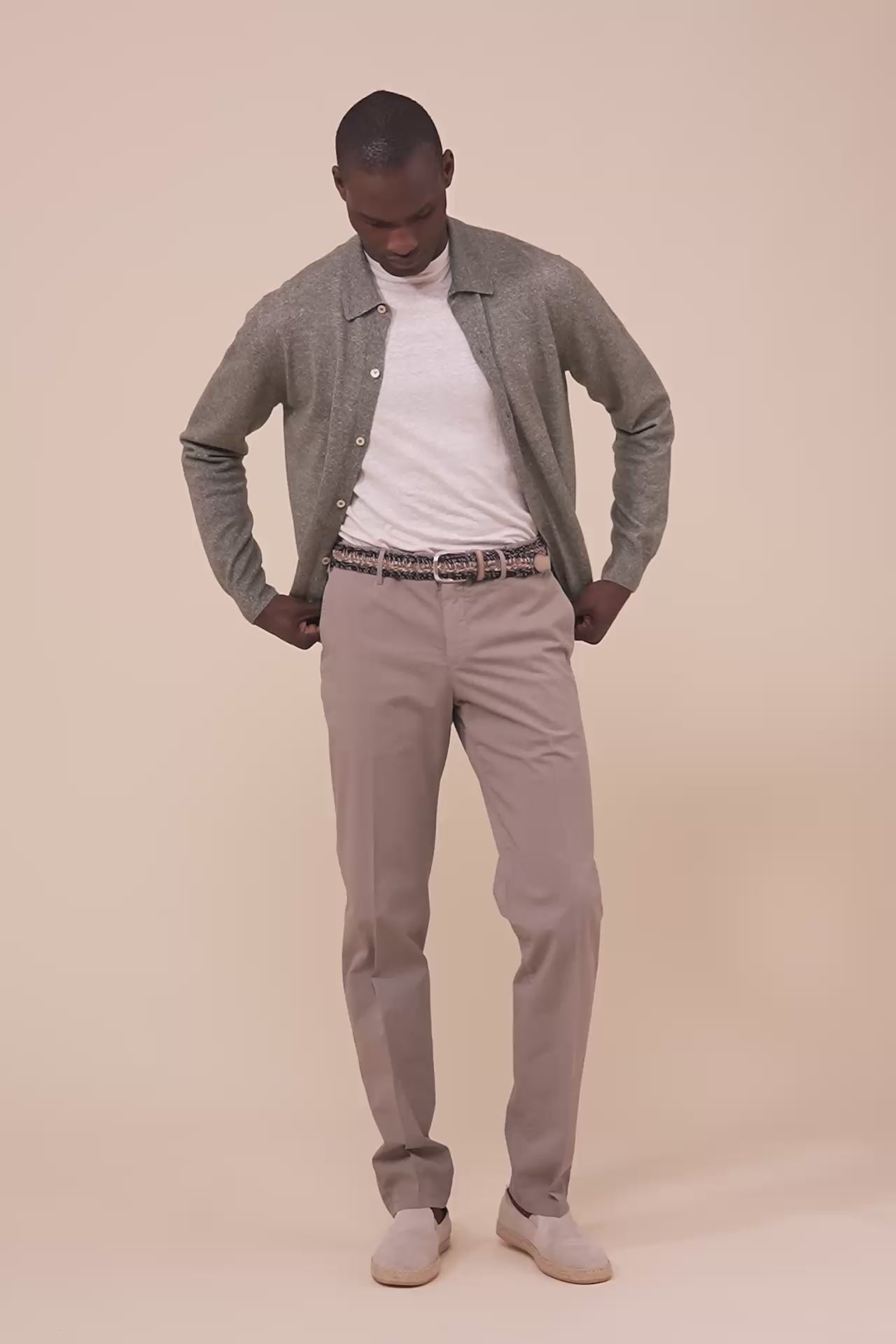 Boston pantaloni in cotone - MIDNIGHTBLUE