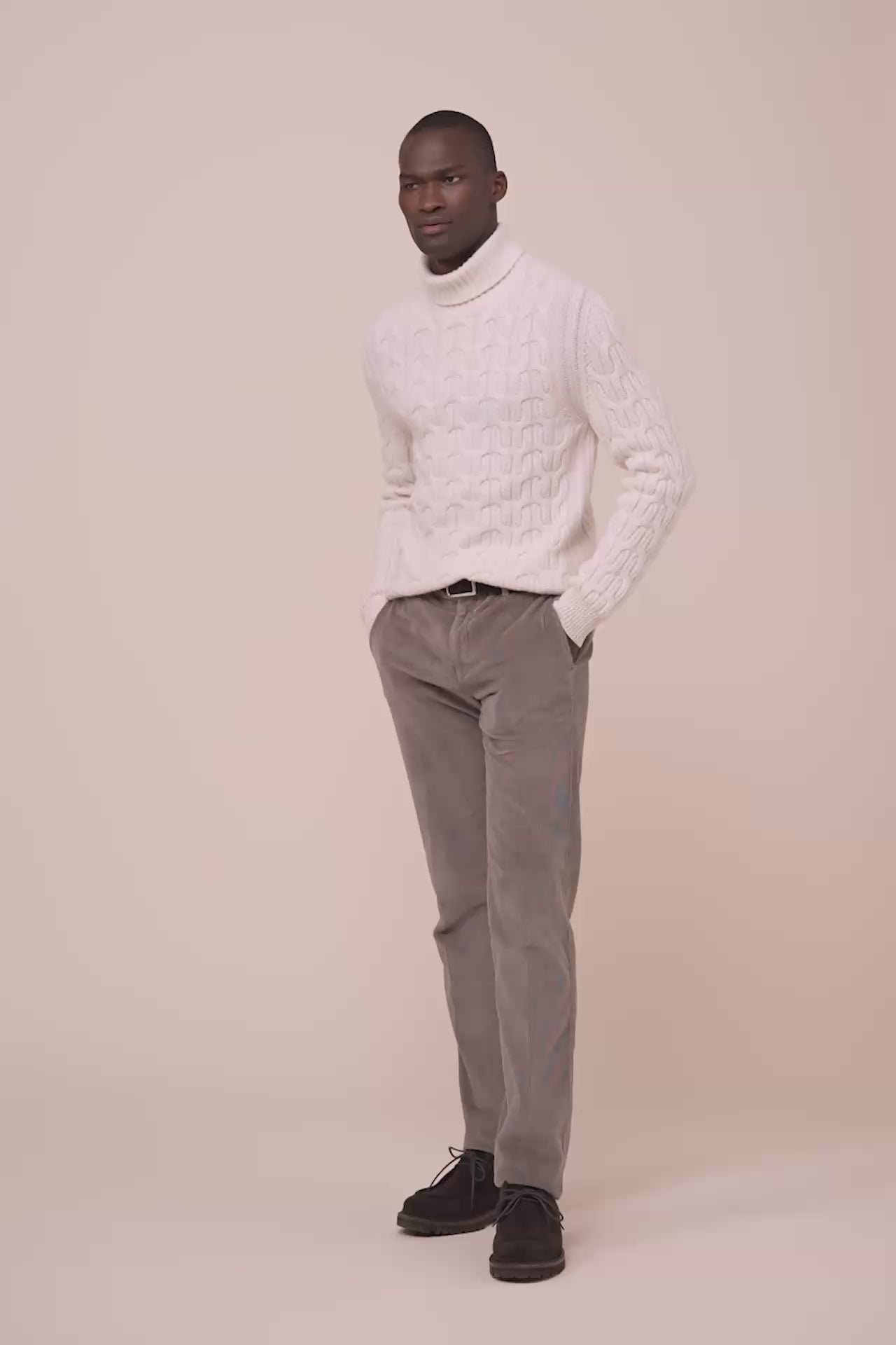 Gardena dolcevita a trecce in baby cashmere - ICE