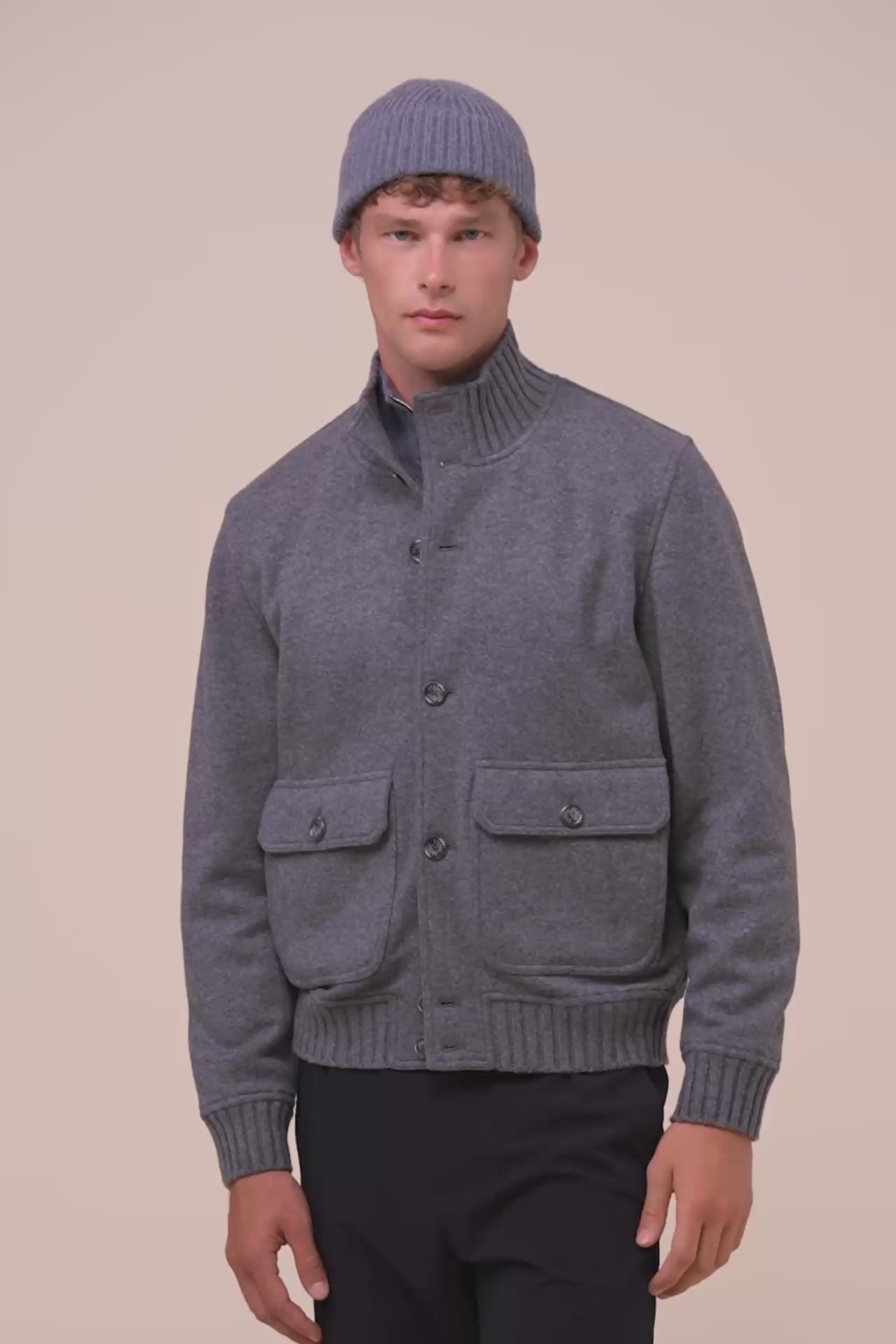Alfredo cappello in maglia di cashmere - LIGHTDENIM