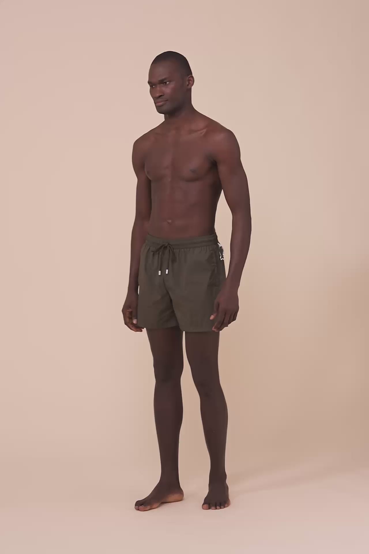 Madeira - The Iconic Swim Trunks - Solid Iconic Colors - DARKOLIVEGREEN