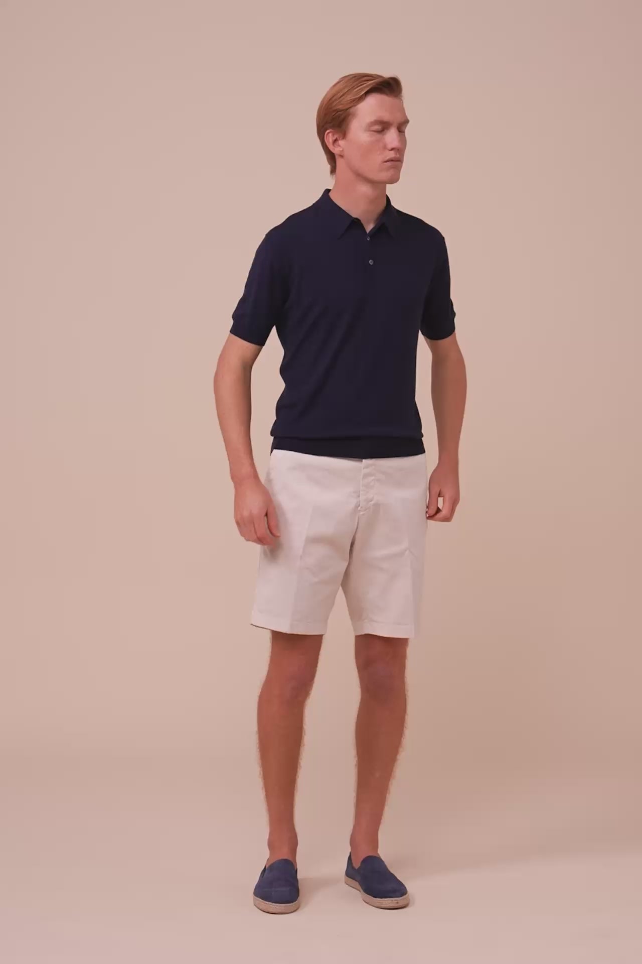 Sportman Helium Wool Knit Polo - MIDNIGHTBLUE