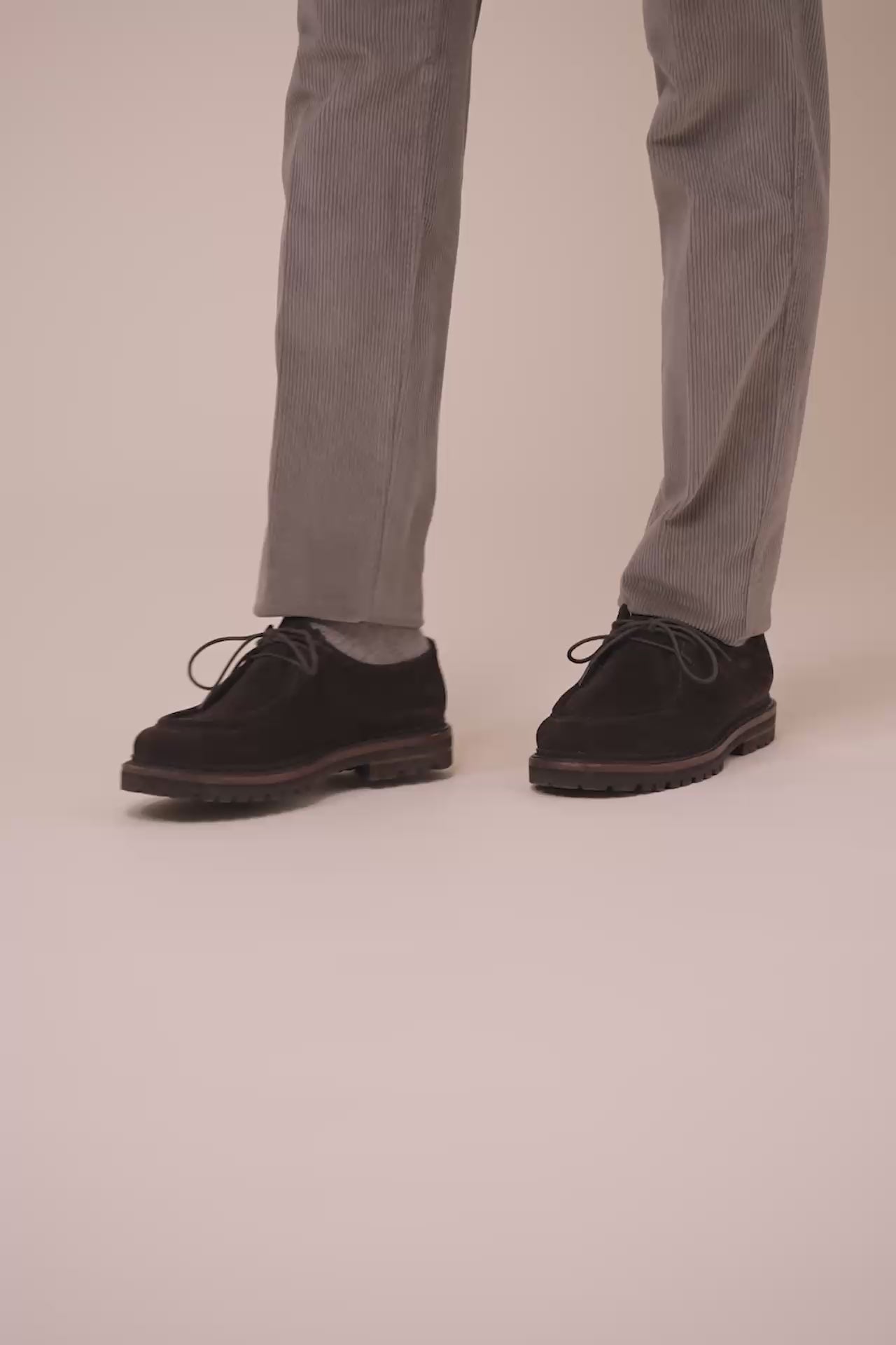 Scout Suede Derby Boots - DARKCHOCOLATE