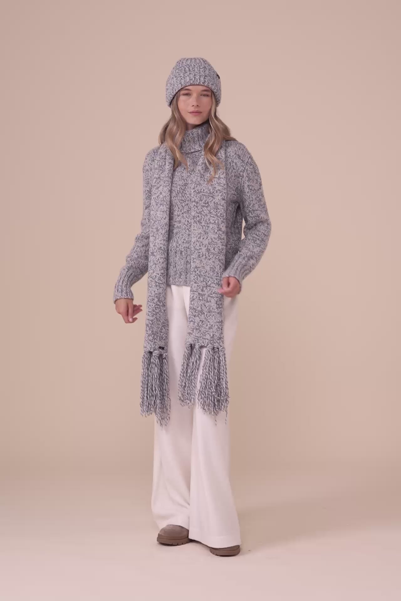 Braies Cashmere Seven Colors Beanie - ICE