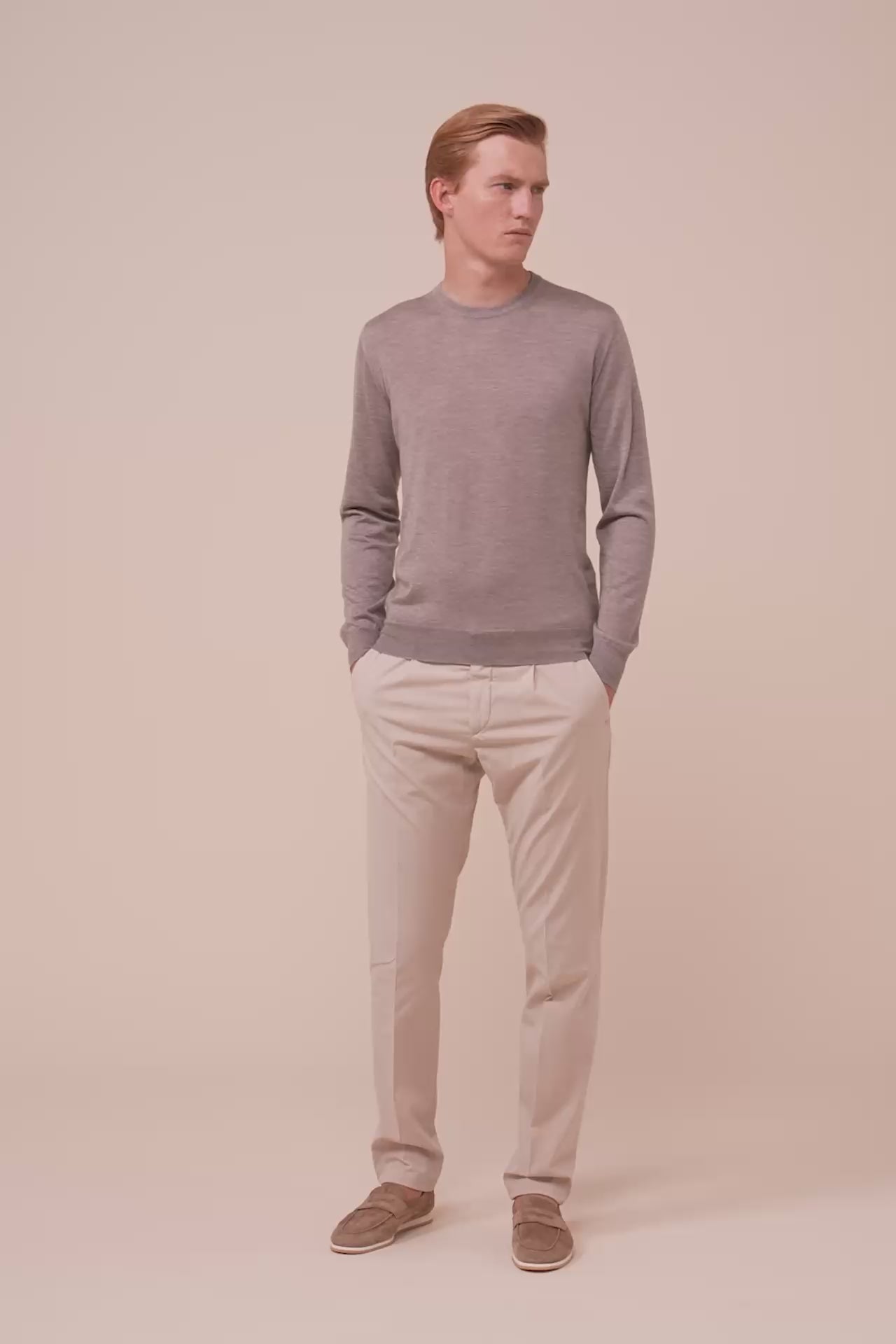 Argentina Cashmere Silk Crewneck - ROPEMELANGE