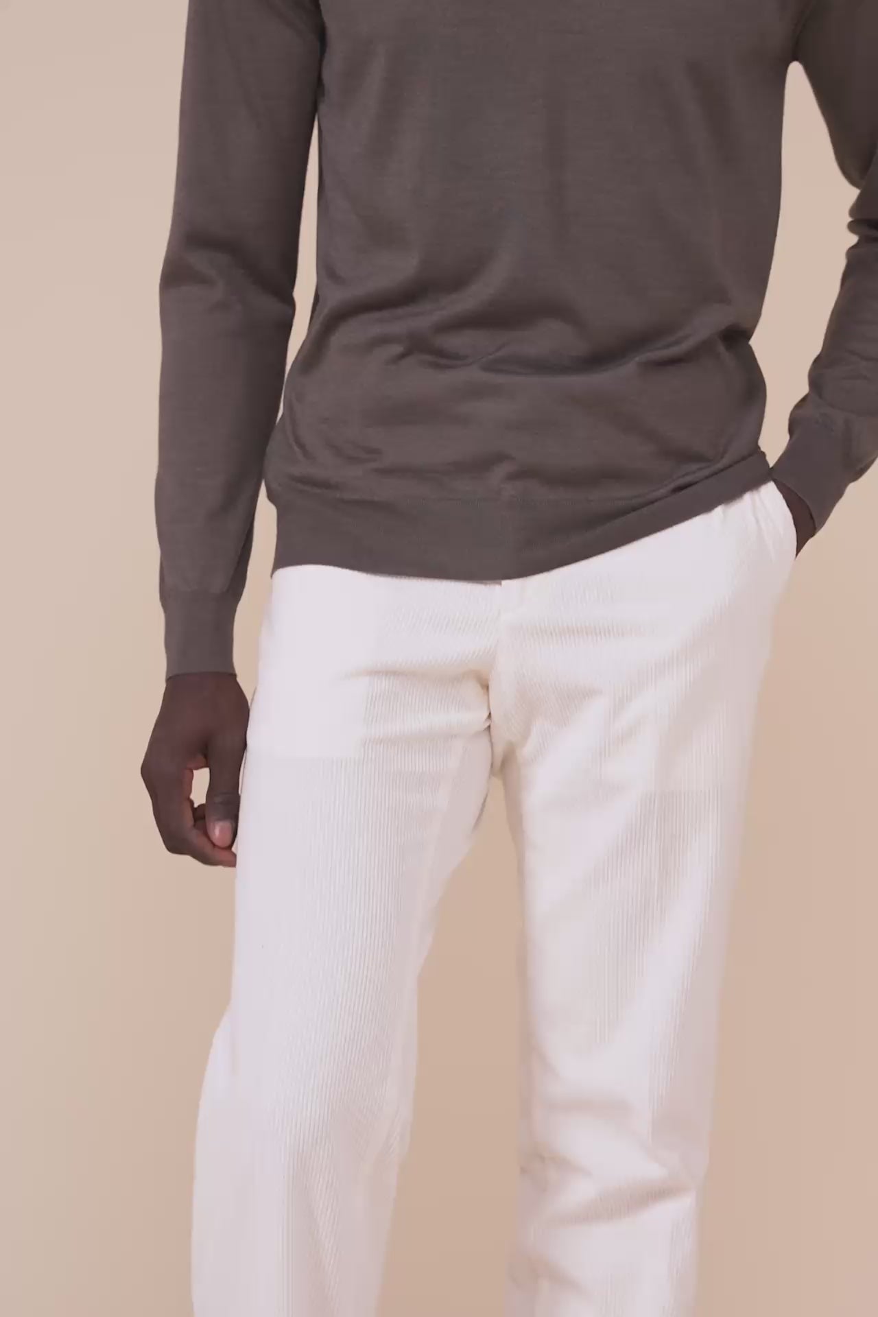 Sportman Cashmere Silk Polo Shirt - DARKGREIGE
