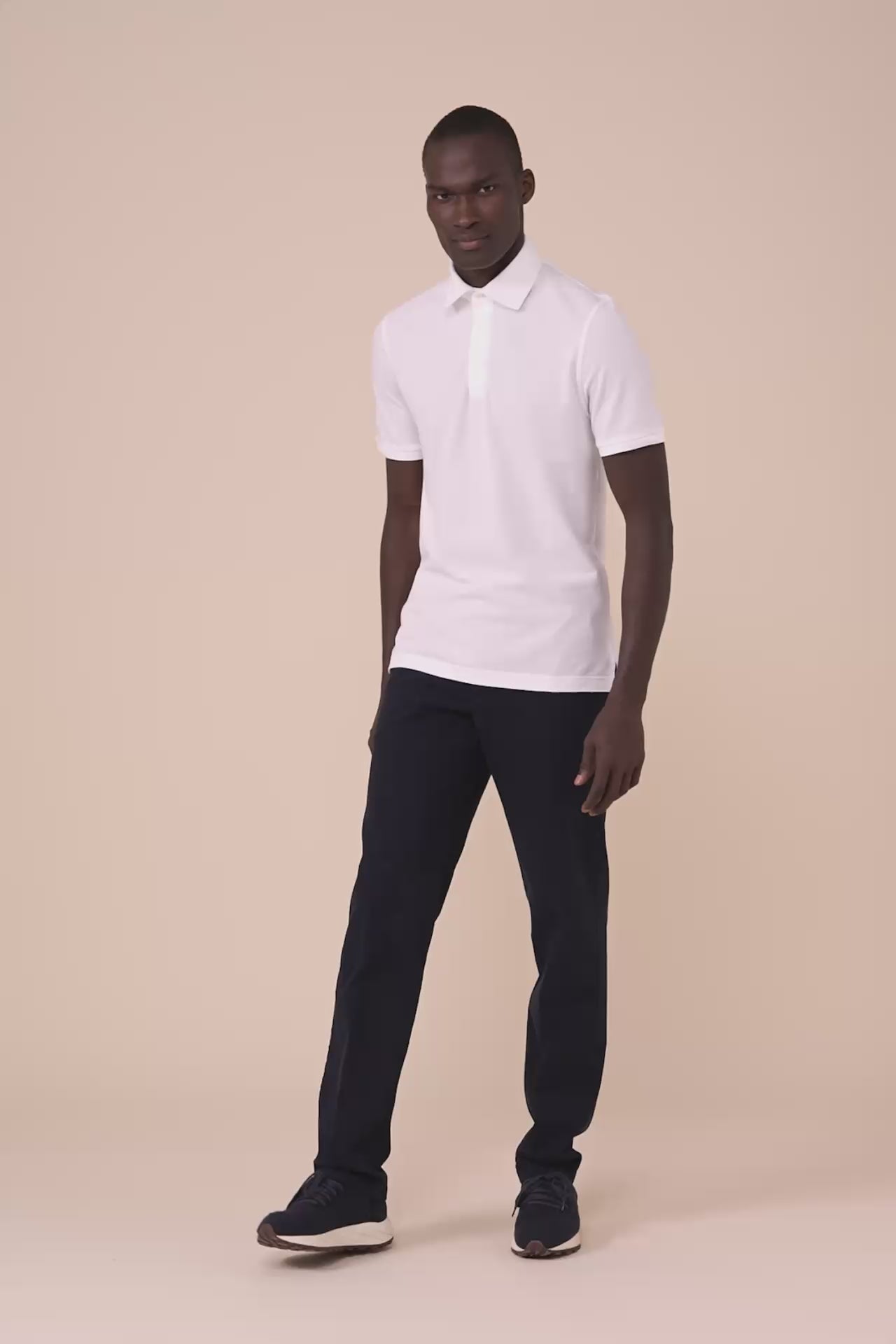 North Piquet Short Sleeve Polo in iconic colors - WHITE