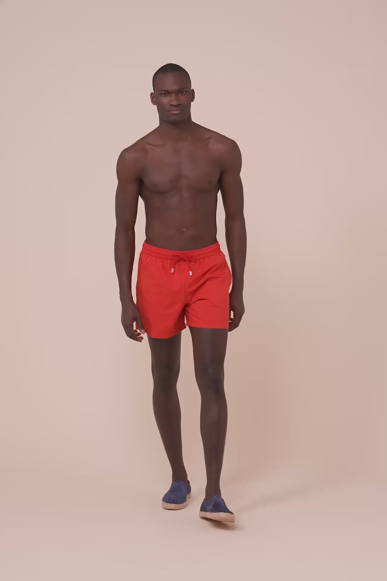 Madeira - The Iconic Swim Trunks - Solid Colors - RED